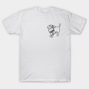 Small Dog says Vote Outline T-Shirt